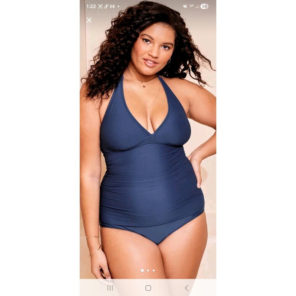 Adore Me Blue 1-Piece Swimsuit 1X